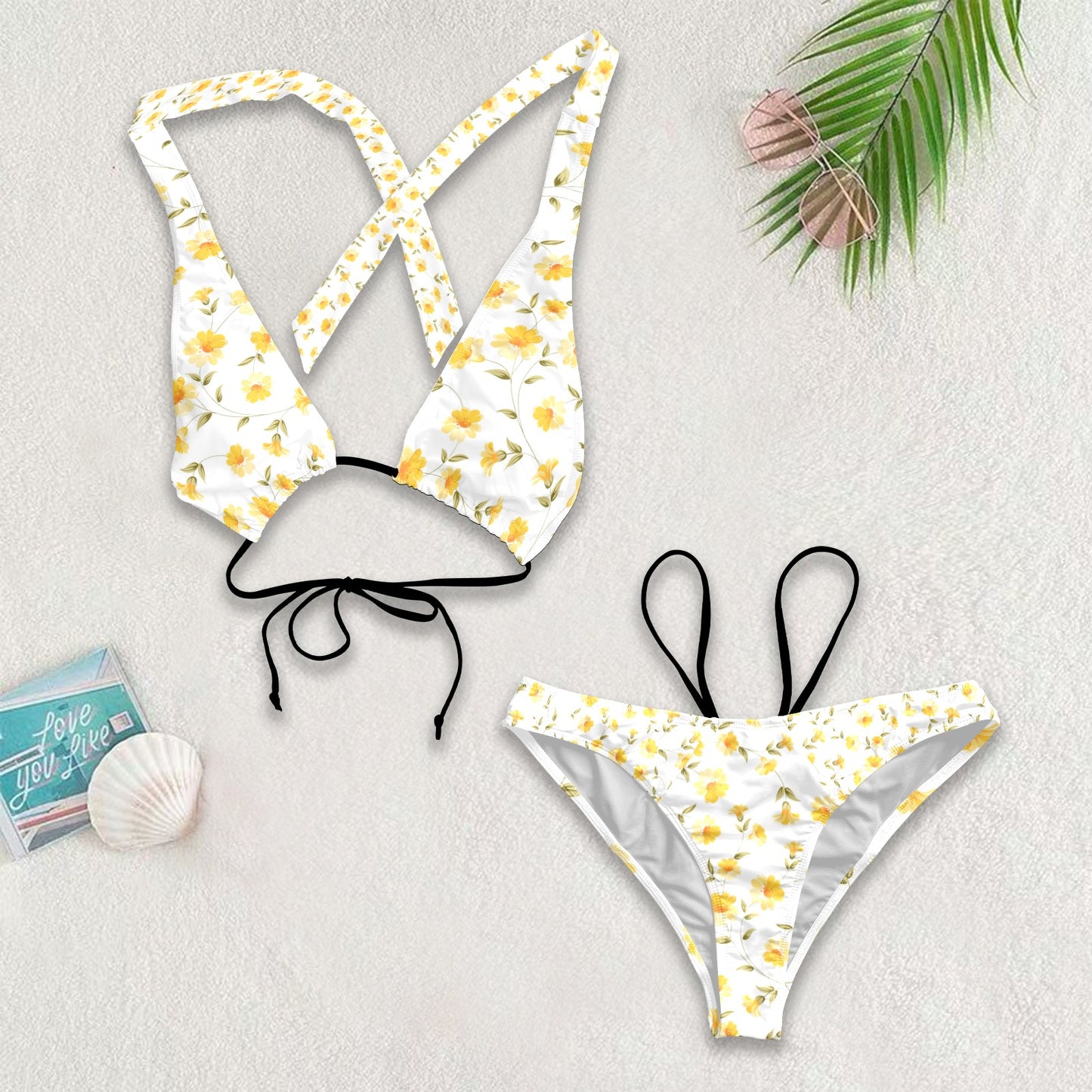 Crossover Daffodil Bikini Set